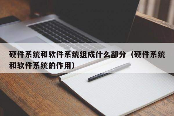 硬件系统和软件系统组成什么部分（硬件系统和软件系统的作用）